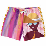 Bahama Mama Bella Patchwork Print Swim Trunks/Shorts Swim Trunks - Thathoodyshop