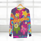 Purple Hippie Love Unisex Sweatshirt All Over Prints - Thathoodyshop