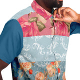 Blue Cabbage S/S Button Down Shirt Short Sleeve Button Down Shirt - AOP - Thathoodyshop