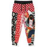 Tokyo Nights Asian Floral Patchwork Unisex Joggers Joggers - Thathoodyshop