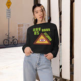 Novus Ordo Seclorum Cropped Fleece Pullover Sweatshirt - Thathoodyshop