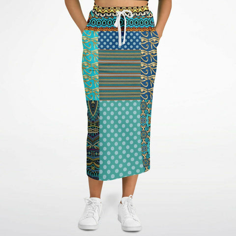 Many Blessings Horus Eye Long Pocket Skirt Pocket Skirts - Thathoodyshop