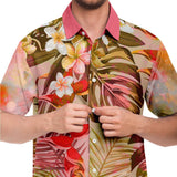 Brando Tahiti S/S Button Down Shirt Short Sleeve Button Down Shirt - AOP - Thathoodyshop