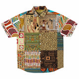 Mother Lode African Print Button Down Shirt Short Sleeve Button Down Shirt - Thathoodyshop