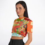 Divine Sublime Dragon Crop Sweater Cropped Sweater - Thathoodyshop