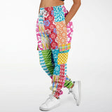 Maui Waui Hawaiian Patchwork Cargo Sweats Cargo Sweatpants - Thathoodyshop