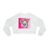 Missy Piggy Cropped Fleece Pullover Sweatshirt - Thathoodyshop