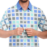 Blue Skies Ahead S/S Button Down Shirt Short Sleeve Button Down Shirt - AOP - Thathoodyshop