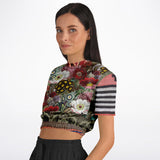 Remembering Woodstock Floral Cropped Sweater Cropped Sweater - Thathoodyshop