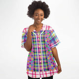 Mercury Retrograde Plaid Button Front Jersey Baseball Jersey - Thathoodyshop