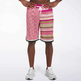 Pink Lemonade Basketball Shorts Basketball Short Rib - AOP - Thathoodyshop