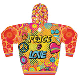 Peace, Love & Wanderlust Unisex Pullover Hoodie All Over Prints - Thathoodyshop