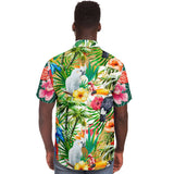 Tropical Reflection S/S Button Down Shirt Short Sleeve Button Down Shirt - AOP - Thathoodyshop
