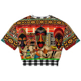 Africa Bombastic Cropped Sweater Cropped Short Sleeve Sweater - Thathoodyshop