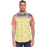 Kaleidoscope S/S Button Down Shirt Short Sleeve Button Down Shirt - AOP - Thathoodyshop