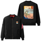 The Kraken Asian Art Bomber Jacket Jacket - Thathoodyshop