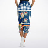 Porcelain Fleur Pocket Maxi Skirt Long Skirt - Thathoodyshop