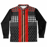 Gold Line Red DLX 2-Button L/S Shirt Long Sleeve Polo Shirt - Thathoodyshop
