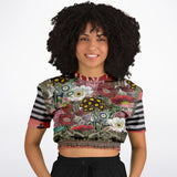 Remembering Woodstock Floral Cropped Sweater Cropped Sweater - Thathoodyshop