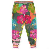 Orange Hawaiian Camo Fleece Joggers Fashion Jogger - AOP - Thathoodyshop