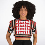 Argyle Me This Cropped Sweater Crop Top - Thathoodyshop