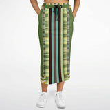 Green Caravan Pocket Maxi Skirt Long Pocket Skirt - Thathoodyshop