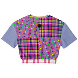 Mercury Retrograde Floral Cropped Sweater Athletic Cropped Short Sleeve Sweatshirt - AOP - Thathoodyshop