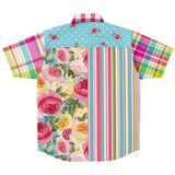Parade of Roses S/S Button Down Shirt Short Sleeve Button Down Shirt - AOP - Thathoodyshop