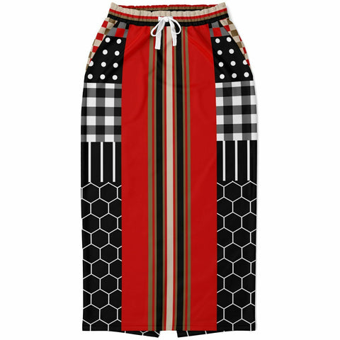 Gold Line Red DLX Pocket Maxi Skirt Maxi Skirt - Thathoodyshop