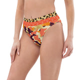 Me So Leopard Eco-Poly High-waisted Bikini Bottom Bikini - Thathoodyshop
