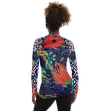 Purple Flurry Fashion Rashguard Top Rashguard - Thathoodyshop