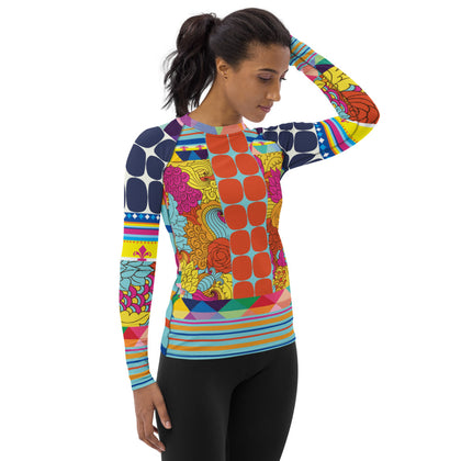 Queenie Fashion Rashguard Top Rashguard - Thathoodyshop