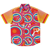 Solar Flare S/S Button Down Shirt Short Sleeve Button Down Shirt - AOP - Thathoodyshop