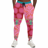 Gypsy Beat Pink Patchwork Unisex Fleece Joggers Joggers - Thathoodyshop