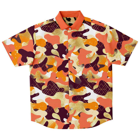 Me So Leopard S/S Button Down Shirt Short Sleeve Button Down Shirt - AOP - Thathoodyshop