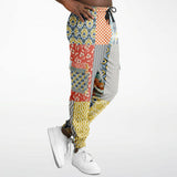 Tallulah Bankhead Yellow Patchwork Unisex Cargo Sweats Cargo Pants - Thathoodyshop