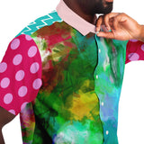 Jubilee's Garden S/S Button Down Shirt Short Sleeve Button Down Shirt - AOP - Thathoodyshop