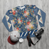 Porcelain Fleur Unisex Sweatshirt All Over Prints - Thathoodyshop