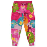 Pink Hawaiian Camo Fleece Joggers Joggers - Thathoodyshop