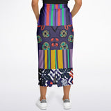 Purple Flurry Pocket Maxi Skirt Pocket Skirt - Thathoodyshop