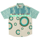 Circle Time S/S Button Down Shirt Short Sleeve Button Down Shirt - AOP - Thathoodyshop