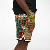 Mother Lode African Print Basketball Shorts Basketball Shorts - Thathoodyshop