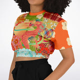 Divine Sublime Dragon Crop Sweater Cropped Sweater - Thathoodyshop