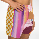 Bahama Mama Bella Patchwork Print Swim Trunks/Shorts Swim Trunks - Thathoodyshop
