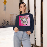 Missy Piggy Cropped Fleece Pullover Sweatshirt - Thathoodyshop