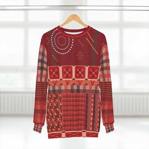 Toscana Red Unisex Sweatshirt All Over Prints - Thathoodyshop