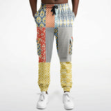 Tallulah Bankhead Yellow Patchwork Unisex Cargo Sweats Cargo Pants - Thathoodyshop