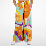 Happy Valley Retro Floral Stretchy Phat Bellbottoms Flare Leg Pants - Thathoodyshop