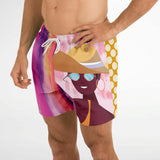 Bahama Mama Bella Patchwork Print Swim Trunks/Shorts Swim Trunks - Thathoodyshop