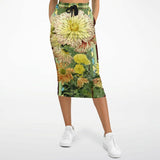 Green Caravan Floral Pocket Maxi Skirt Long Pocket Skirt - Thathoodyshop